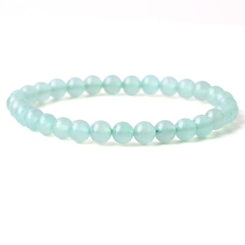 Handmade Stretch Elastic Bracelet Natural Stone Crystal Healing Power Energy Gifts for Reiki Nature's Beauty and Spiritual Essence Unisex 6mm - color: Green Adventurine