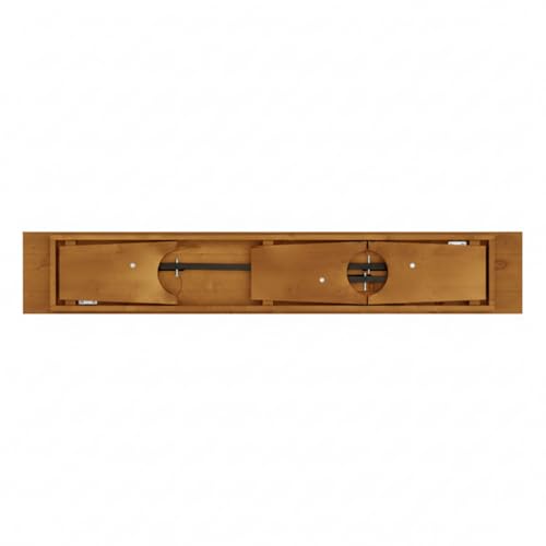 Vineyard 6' Barrel Brown Wood Folding Bench 12" x 72" - size: 72"