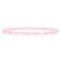 Angelstones Natural Gemstone Small Beaded Stretch Bracelet, 4mm Faceted Round Beads, Crystal Healing Bracelet for Women - color: Rose Quartz