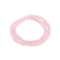14in Agate Wrap Bracelet for Women Men Natural Round Beaded Agates Stone Healing Stretch Bracelets Elastic Handmade Polished Gemstone Beads Bracelet - color: Pink Quartz, size: 6mm Beads