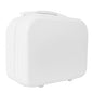 White Portable Makeup Case 14inch Cosmetic Case Travel Toiletry Hand Luggage Carrying Case - color: WHITE