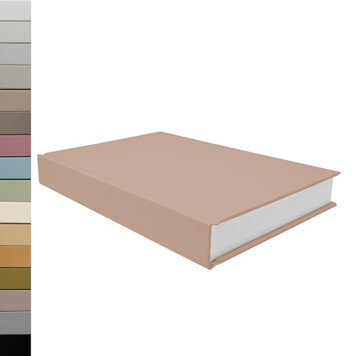 CovoBook™ Blank Hardcover | Premium Sketchbook Journal Guest Book | Photo Prop Home Decor (Beige, Size 8) - color: Beige, size: Size 8
