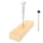 SECFOU 1 Set Tuning Fork Meditation with Wooden Voice Box Mallet Healing Tuning Forks for Stress Reduction Balance Exercises Portable Meditation Tools for Sound Therapy
