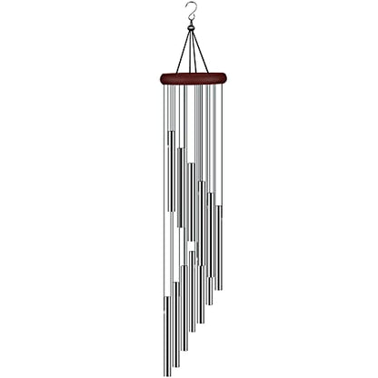 Wind Chimes for Outside, Sympathy Wind Chimes Outdoor Clearance with 12 Aluminum Alloy Tubes and Hook, Memorial Wind Chime Gift Decoration for Home, Patio, Garden, Outdoor