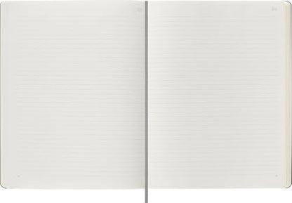 Moleskine Smart Notebook, Smart Writing System, Digital Notepad with Hard Cover, Ruled Pages and Elastic Closure, Size Extra Large 19 x 25 cm, Colour Black