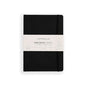 myPAPERCLIP Executive Series A5 Plain Notebook | 192 Pages, 80 GSM, Soft Cover, A5 (5.83 x 8.27 in) | Flat Lay | Bookmark, Elastic Closure & Back Pocket | Black - color: Black, size: A5, Plain