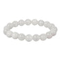 Justinstones Gemstone Crystals Chakra Beads Bracelet Crystal Healing 10mm Round Stretchable Bracelet for Her Gift - color: Cat Eye White Selenite