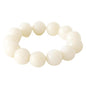 Natural Handmade Bracelets for Women & Men, Perfect for Attracting Money, Yoga Meditation, 18mm Round Beads Made of Natural Seeds Stretch Bracelet 7" Unisex