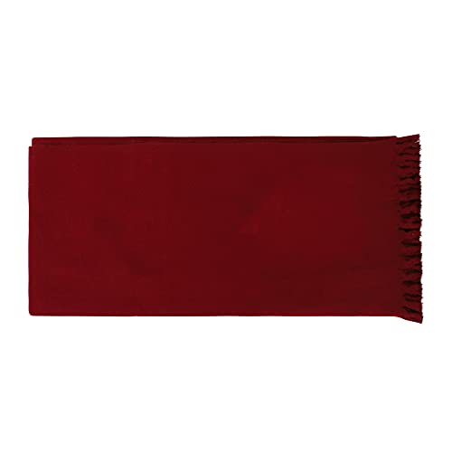 Handmade Wool Meditation Shawl Yoga Prayer Shawl For Spiritual Healing Practice Wrap Blanket for Men &Women - color: Burgandy