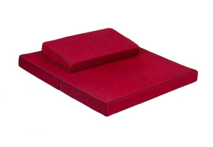 Meditation Mats,Futons, Household Folding, Thickened Fabrics, Coconut Palm, Kneeling Mats(Size:28x28inch,Color:Red1) - color: Red1, size: 28x28inch