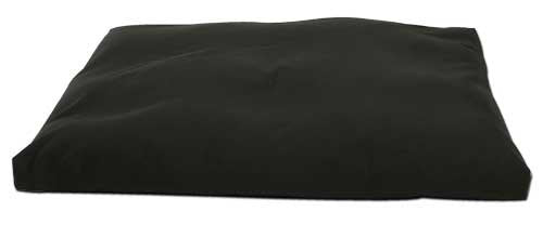 Buckwheat Crescent Zafu and Zabuton Meditation Cushion Set (2pc) - color: Black