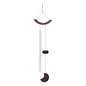 Moon Meditation Chime for Relaxing Sound Healing, 2-YEAR WARRANTY - color: Silver, size: Large, style: Single