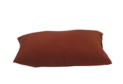 Buckwheat Zafu, Zabuton and Support Meditation Cushions Set (4Pc) - color: Clay