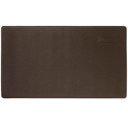 Home Dynamix SoHome Cozy Living Friends and Family Gather Eucalyptus Floral Anti-Fatigue Kitchen Mat, Grey/Yellow, 17.5"x30" - color: Grey/Yellow, size: 30"L x 17.5"W x 0.5"Th