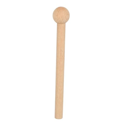 Single Tone Energy Chime for Mindfulness Meditation, Wooden Hand Chime with Mallet, Cherry Wood and Aluminum Alloy Healing Bell for Yoga Prayer Stress Relief (Moon Shaped) - size: Moon Shaped