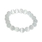 COLORFUL BLING Natural Powerful Selenite Beads Bracelet Healing Crystal Energy Stone Concentration Spirituality Bracelet Health Wealth Handmade Fashion Jewelry Gift for Women