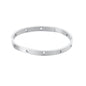 Gold Bangle for Women - 18K Gold Plated Stainless Steel Love Friendship Crystal Bracelets with Cubic Zirconia - color: star bangle - silver