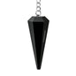 Amazing Gemstone Black Agate Crystal Pendulum for Divination - Certified Dowsing Crystals and Healing Stones for Chakra Balancing and Meditation - Enhance Reiki Spiritual Growth - color: Black Agate New