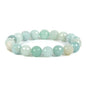 Justinstones Gemstone Crystals Chakra Beads Bracelet Crystal Healing 10mm Round Stretchable Bracelet for Her Gift - color: Faceted Amazonite