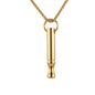 Breathing Easy Necklace, Mindfulness Breathing Stainless Steel Pendant for Stress Relief, Anxiety Management & Smoking Cessation Aid, Intricate Engraving for Men Women - color: B-Gold