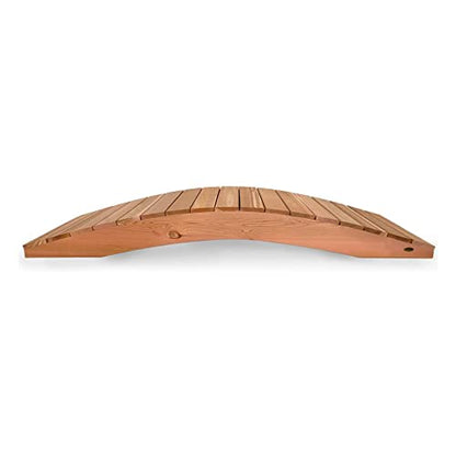All Things Cedar FB96 Garden Bridge | 8-Ft Durable Outdoor Wooden Bridge for Garden, Backyards & Streams | Easy Assembly & Sustainably Sourced Cedar Wood | 94x35x12 - size: 8-Ft Bridge