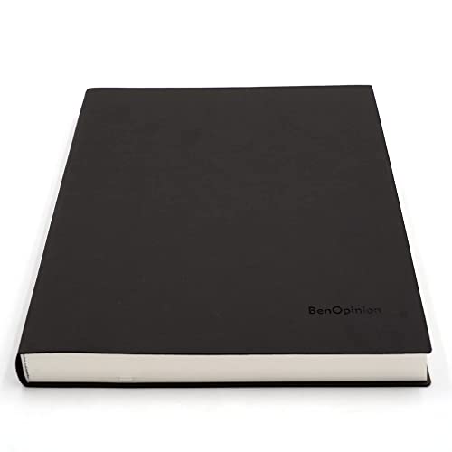 Large Lined Notebook Journal for Writing, Soft Faux Leather Cover, 100GSM Papers, 320 Pages, A4 8.4x11.4 inches Note Book for Work Men Business (Black,Ruled) - color: Black,Ruled
