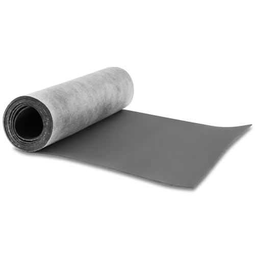 TroyStudio Mass Loaded Vinyl Sound Proof Barrier, 1 lb/sqft, 1 x 8 Feet MLV Insulation Sheet, Anti Vibration Deadening Soundproofing Material - color: Gray