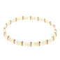Summer Candy Colors Tila Flat Seed Beads Stretch Strand Bracelet for Women- Trendy Unique Friendship Handmade Mixed Colorful Square Beaded Link Bracelets Stackable Jewelry Gifts - color: 0055B