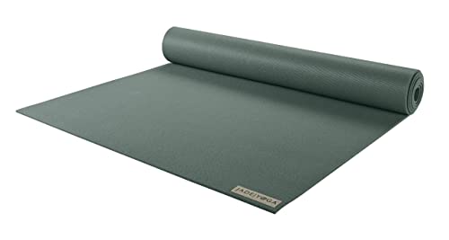 JadeYoga Harmony Yoga Mat - Durable & Thick Gym Fitness Mat, Non-Slip Natural Rubber Yoga Mat - Home Exercise & Stretching Mat, Workout Mat - Yoga, Pilates & Meditation for Women & Men - color: Jade Green, size: 68 inches