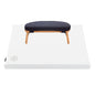 Bamboo Bench and Zabuton Meditation Mat Bundle - Small Kneeling Meditation Bench with Locking Magnetic Hinges - Wooden Kneeling Ergonomic Bamboo Seiza and Mat for Meditation