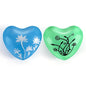 Botanical Breeze Heart Chimes, 2 Pack Stainless Steel Heart Bells with Hand-Painted Designs, Portable Soothing Hand Chimes for Meditation, Yoga & Sound Healing, Idea