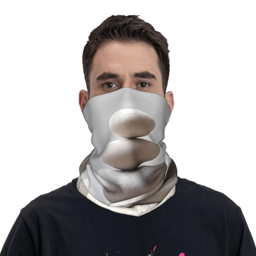 Meditation Stone Pattern Neck Gaiter Face Mask Scarf Bandana Head Wrap Uv Protection Balaclava For Dust Sun Wind Protection