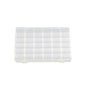 36 Grids Clear Plastic Jewelry Box Organizer Storage Container with Removable Dividers
