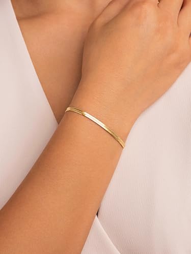 SINGULARU Gold Stainless Steel Bracelet