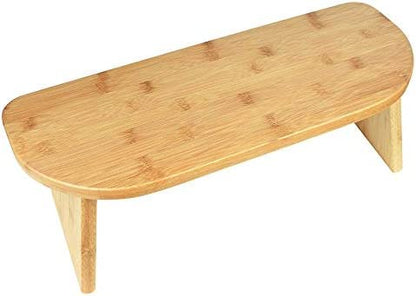 KRASS Meditation Bench with Carry Bag, Bamboo Finish, Low Seat, Kneeling Alternative to Meditation Cushion for Yoga, Prayer and Meditation,Collector88