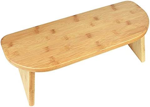 KRASS Meditation Bench with Carry Bag, Bamboo Finish, Low Seat, Kneeling Alternative to Meditation Cushion for Yoga, Prayer and Meditation,Collector88