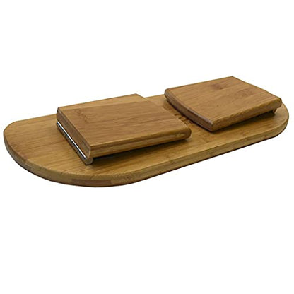 Kneeling Meditation Bench with Foldable Bamboo Meditation Bench Legs, Perfect Kneeling Stool Ergonomic Bamboo Yoga Bench - Includes Carrying Bag