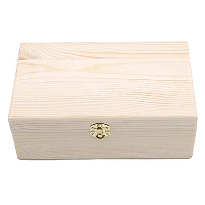 Boxes & Organisers Wooden Storage Box Log Color Pine Rectangular Flip Solid Wood Gift Box Handmade Craft Jewelry Box (Color