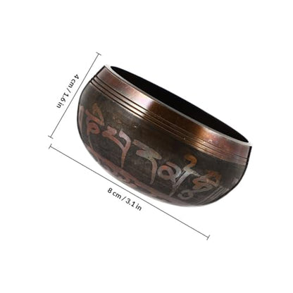 Handmade Buddha Sound Bowl Kit Copper Meditation Bowl for Yoga with Striker for Relaxation Stress Relief