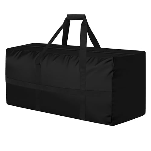 LYHNMW Outdoor Cushion Storage Bag, 600D Oxford Fabric Waterproof Extra Large Patio Furniture Bag, Cushion Organizer Bag with Zipper & Padded Handle(69"L x 21.7"W x 29.5"H) - size: 69"L x 21.7"W x 29.5"H
