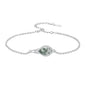 PELOVNY Celtic Knot Bracelet for Women 925 Sterling Silver Infinity Gemstone/Birthstone Bracelets Birthday Christmas Jewelry Gifts for Mom Daughter Wife - color: 03-Moss Agate