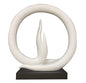 Abstract Buddha Hands Statues,Sandstone Meditating Hands Gesture Sculpture for Yoga,Zen,Home Decor (White)