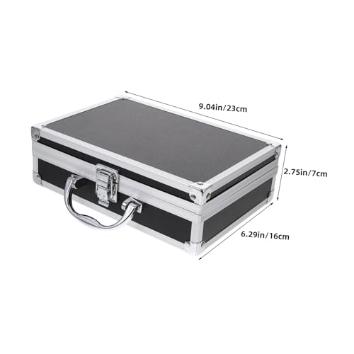 TOYANDONA Multifunctional Briefcase Portable Tool Case for Men Large Capacity Hard Shell Storage Box with Safety Clasp and Ergonomic Handle for Secure Instrument and Accessory Carrying