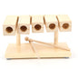 Qiilu Percussion Rhythm Blocks for Kids - Wooden Percussion Block 5 Tones Maple Rhythm Blocks with Hammer for National Opera Music - Wood Musical Instrument
