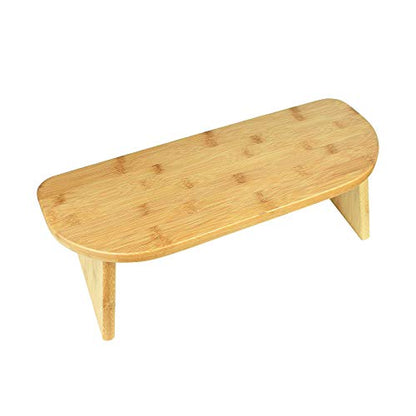 Portable Meditation Bench, Finished Bamboo, Folding Legs and Low Seat, Meditation Stool - for Meditation, Seminars, Yoga or TV Watching