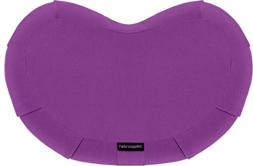 Yoga Meditation Cushion, Zabuton Meditation Pillow, Yoga Bolster/Pillow, Floor seat, Zippered Organic Cotton Cover, Natural Buckwheat - color: Purple, size: 16.9*10.6*5.5inch