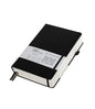 Thick College Ruled Notebook with 366 Numbered Pages, A5 Journals for Writing with 100GSM Lined Paper, Hardcover Leather Notebooks for Women Men School Note Taking Office Work Diary, 5.7"x8.3" Black