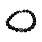 VIE Buddha Bracelet - style: Black Druzy