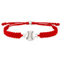 Sportybella - Baseball Bracelet, Baseball Jewelry, Adjustable Braided Baseball Bracelet, Baseball Gifts, Baseball Accessories - color: Red