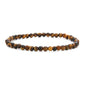 4MM Mini Gemstone Energy Bracelets Tiny Bracelet Natural Stone Statement Bracelet Charm Beaded Couples Bracelets - color: Tiger Eye